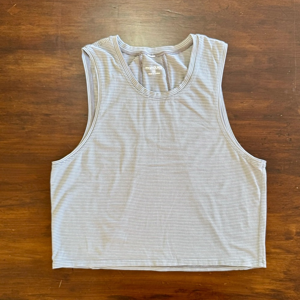 Manduka Striped Workout Tank